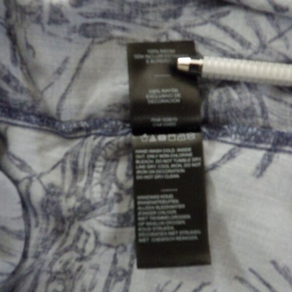 Harley Davidson Mens Short Sleeve Shirt Blue 2XLarge Tropical Motorcycle Print - Picture 9 of 11